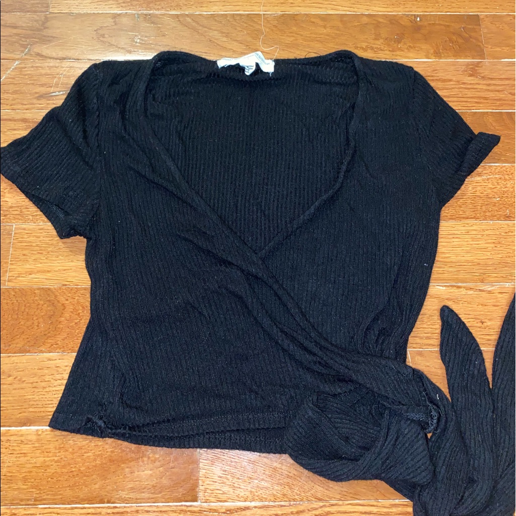 Urban Outfitters Self Tie Cropped T Shirt